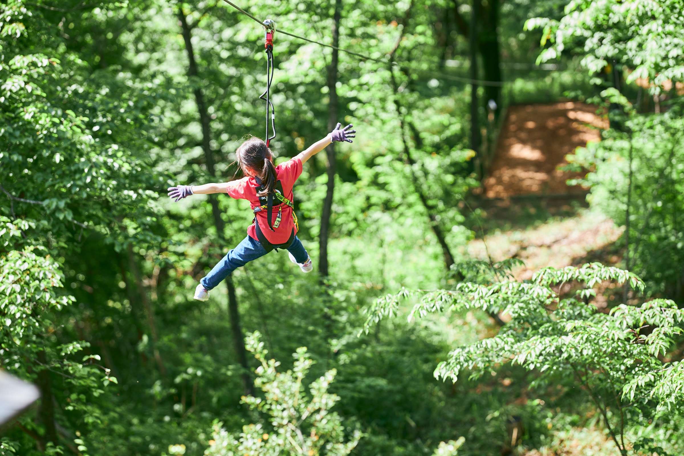 Forest Adventure Kuragaike: Lake Zip Slide for Kids
